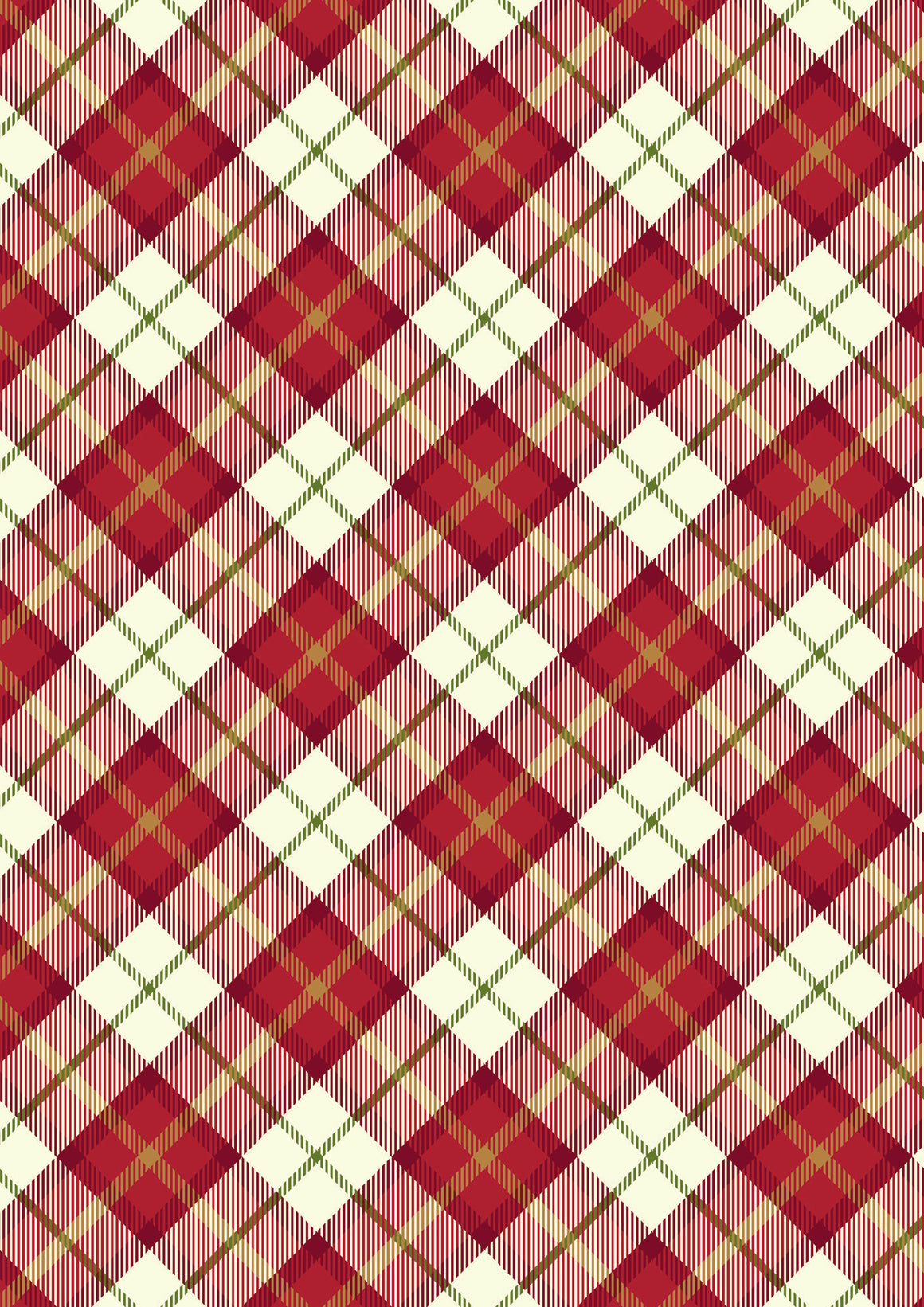 Red Check for All is Bright by Lewis and Irene