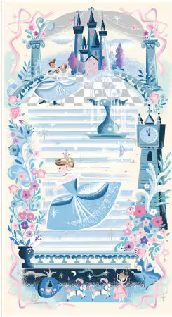 Wishes 23 1/2" x 43 1/2" Panel Sparkle by Zippy Boro Jill Howarth by Riley Blake Designs, Designer Fabric
