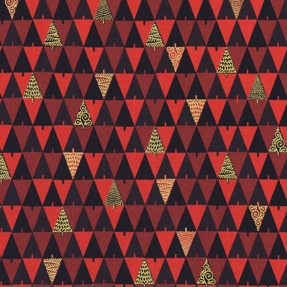 Glimmer Trees in Cranberry from Holiday Flourish - Peppermint Twist by Studio RK