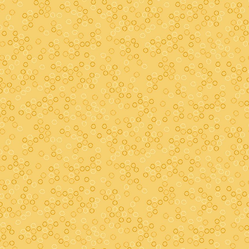 Honeycomb in Gold from Sting Like a Bee by Dear Stella Fabrics