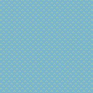 Stitch in Time in Cyan from Stitch & Glow by Dear Stella Fabrics