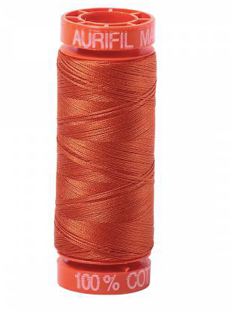 Aurifil Cotton Thread — Rusty Orange 2240 — Small 50wt