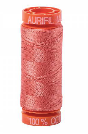 Aurifil Cotton Thread — Tangerine Dream 6729 — Small 50wt