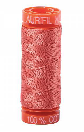 Aurifil Cotton Thread — Salmon 2225 — Small 50wt