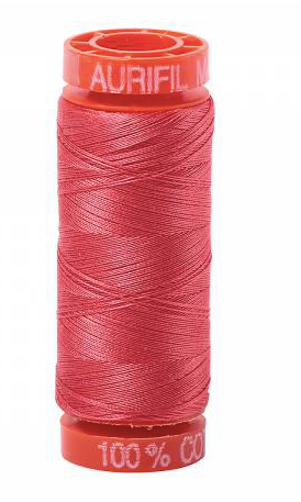Aurifil Cotton Thread — Medium Red 5002 — Small 50wt