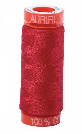Aurifil Cotton Thread — Red 2250 — Small 50wt