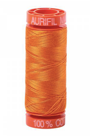 Aurifil Cotton Thread — Bright Orange 1133 — Small 50wt