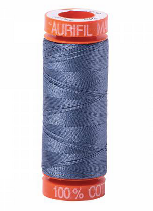 Aurifil Cotton Thread — Dark Grey Blue 1248 — Small 50wt