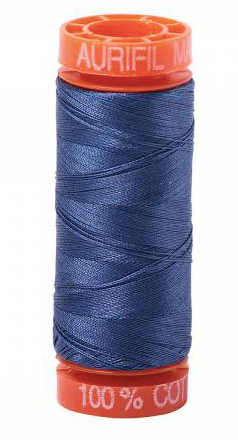 Aurifil Cotton Thread — Steel Blue 2775 — Small 50wt