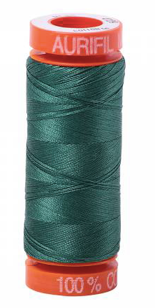 Aurifil Cotton Thread — Turf Green 4129 — Small 50wt