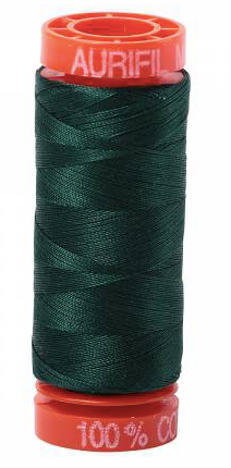Aurifil Cotton Thread — Forest Green 4026 — Small 50wt