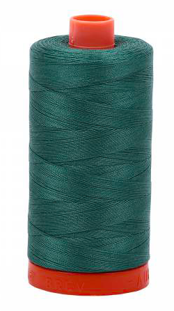 Aurifil Cotton Thread — Turf Green 4129 — Medium 50wt