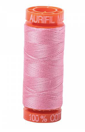 Aurifil Cotton Thread — Bright Pink 2425 — Small 50wt