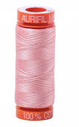 Aurifil Cotton Thread — Light Peony 2437 — Small 50wt