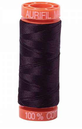 Aurifil Cotton Thread — Aubergine 2570 — Small 50wt
