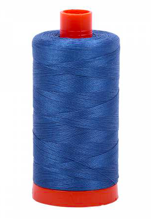 Aurifil Cotton Thread — Delft Blue 2730 — Medium 50wt