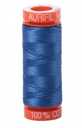Aurifil Cotton Thread — Delft Blue 2730 — Small 50wt