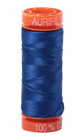Aurifil Cotton Thread — Dark Delft Blue 2780 — Small 50wt