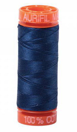 Aurifil Cotton Thread — Medium Delft Blue 2783 — Small 50wt
