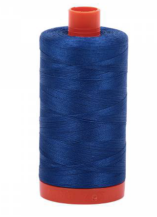 Aurifil Cotton Thread — Dark Cobalt 2740 — Medium 50wt
