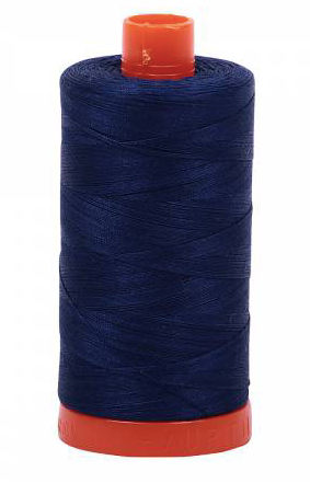 Aurifil Cotton Thread — Dark Navy 2784 — Medium 50wt