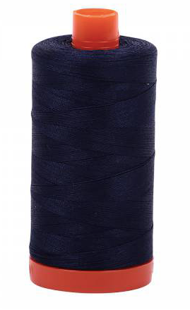 Aurifil Cotton Thread — Very Dark Navy 2785 — Medium 50wt
