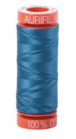 Aurifil Cotton Thread — Medium Teal 1125 — Small 50wt
