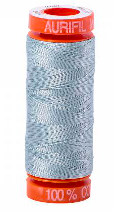 Aurifil Cotton Thread — Bright Grey Blue 2847 — Small 50wt