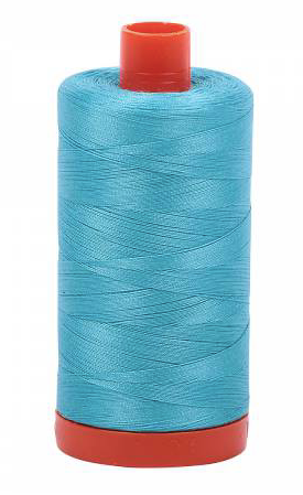 Aurifil Cotton Thread — Bright Turquoise 5005 — Medium 50wt
