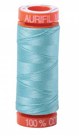 Aurifil Cotton Thread — Light Turquoise 5006 — Small 50wt