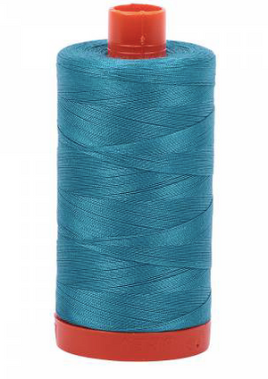 Aurifil Cotton Thread — Dark Turquoise 4182 — Medium 50wt