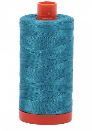 Aurifil Cotton Thread — Dark Turquoise 4182 — Medium 50wt