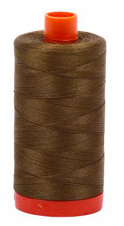 Aurifil Cotton Thread — Dark Olive 4173 — Medium 50wt