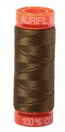 Aurifil Cotton Thread — Dark Olive 4173 — Small 50wt