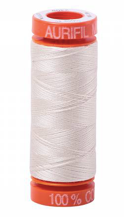 Aurifil Cotton Thread — Silver White 2309 — Small 50wt