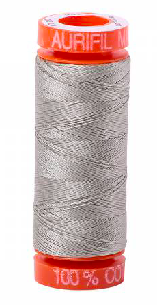 Aurifil Cotton Thread — Light Grey 5021 — Small 50wt