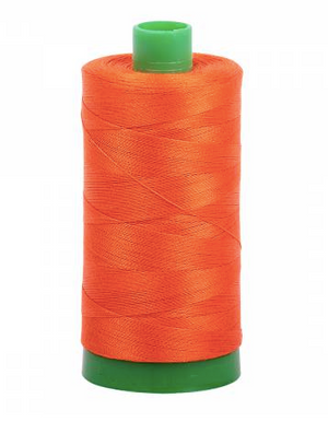 Aurifil Cotton Thread — Neon Orange 1104 — Medium 40wt