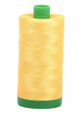 Aurifil Cotton Thread — Pale Yellow 1135 —  Medium 40wt