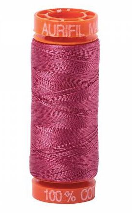 Aurifil Cotton Thread — Medium Carmine Red 2455 — Small 50wt