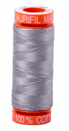 Aurifil Cotton Thread — Grey Mist 2606 —  Small 50wt