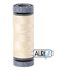 Aurifil Cotton Thread — Light Lemon 2110 — Small 28wt