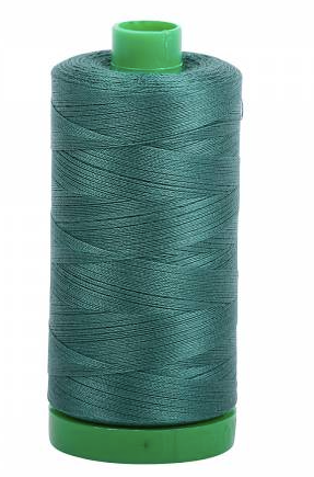 Aurifil Cotton Thread — Turf Green 4129 — Medium 40wt