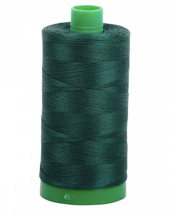 Aurifil Cotton Thread — Forest Green 4026 — Medium 40wt