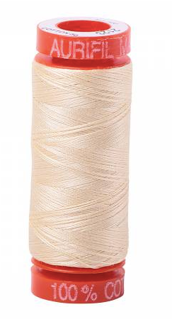 Aurifil Cotton Thread — Butter 2123 — Small 50wt