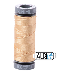 Aurifil Cotton Thread — Light Caramel 6001 — Small 28wt