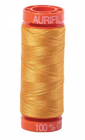 Aurifil Cotton Thread — Orange Mustard 2140 —  Small 50wt
