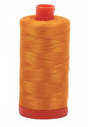 Aurifil Cotton Thread — Yellow Orange 2145 —  Medium 50wt