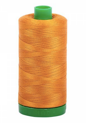 Aurifil Cotton Thread — Yellow Orange 2145 —  Medium 40wt