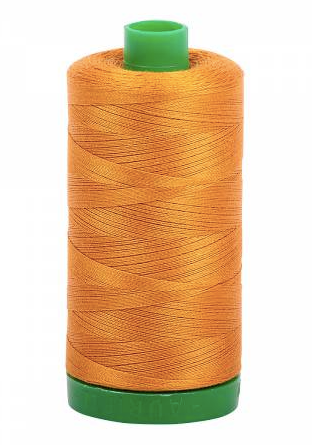 Aurifil Cotton Thread — Yellow Orange 2145 —  Medium 40wt