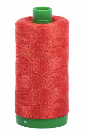 Aurifil Cotton Thread — Red Orange 2245 — Medium 40wt